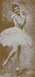 Pierina Legnani en Odette, dans la reprise de Marius Petipa et Lev Ivanov du Lac des cygnes, Saint-Pétersbourg, 1895